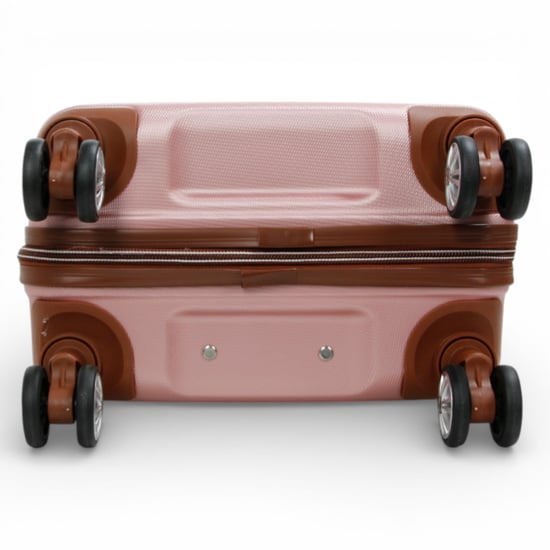 Erziehbarer roségoldener ABS-Koffer mit 8 Rädern, großem Gepäck - Image 5
