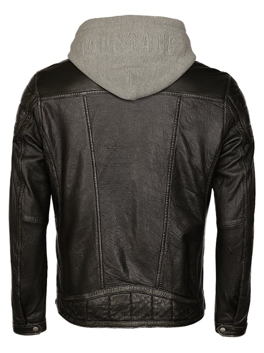 Mustang Lederjacke mit Kapuze 31020140 - Image 3