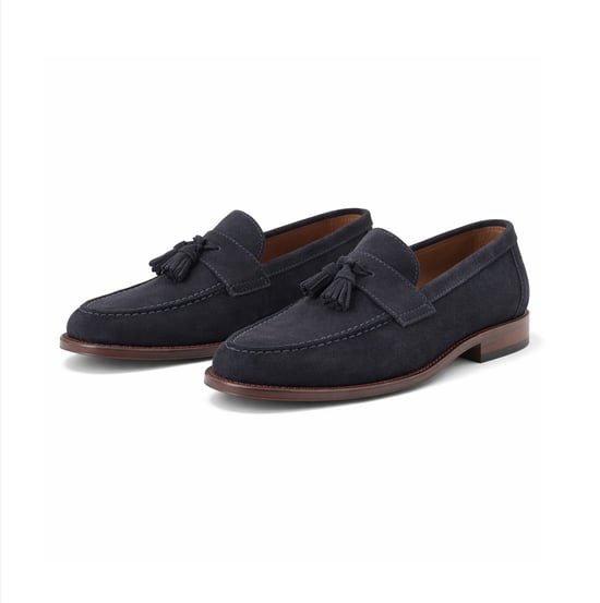 Base London Flint Herren Slipper Schuhe Navy - Image 2