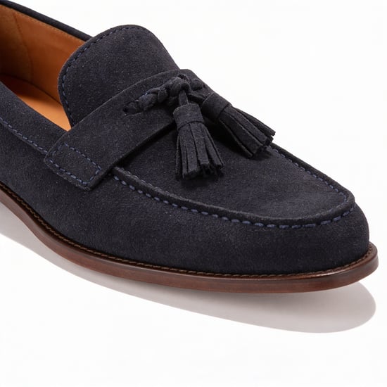 Base London Flint Herren Slipper Schuhe Navy - Image 4