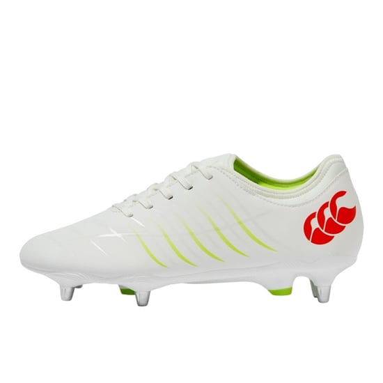 Canterbury - "Phoenix 2.0 Team" Fußballschuhe für weichen Boden für Herren (Weiß/Orange) - Image 2
