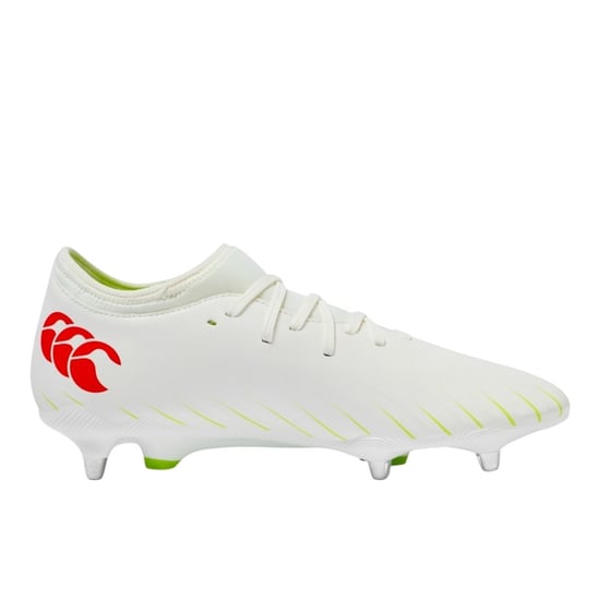Canterbury - "Speed Falcon Team" Fußballschuhe für weichen Boden für Herren (Weiß/Orange) - Image 1