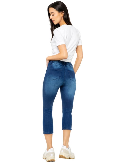 Enzo | Damen Cropped Jeans - Image 3