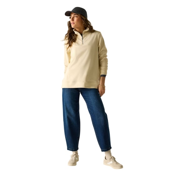 Regatta - "Demmi" Fleece-Oberteil für Damen, mit kurzem Reißverschluss (Helles Vanillegelb) - Image 6
