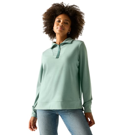 Regatta - "Demmi" Fleece-Oberteil für Damen, mit kurzem Reißverschluss (Moos) - Image 4