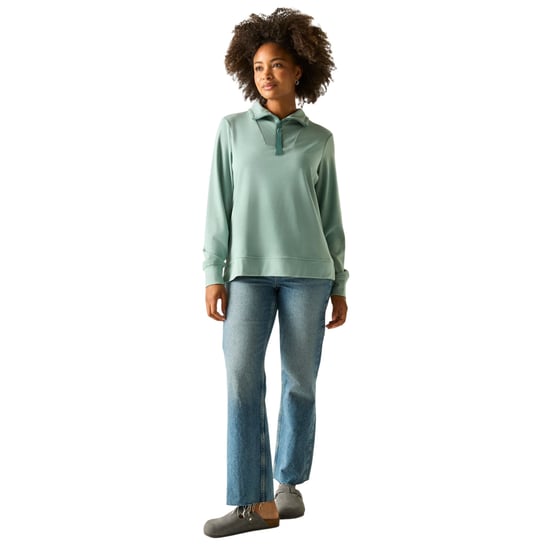 Regatta - "Demmi" Fleece-Oberteil für Damen, mit kurzem Reißverschluss (Moos) - Image 6