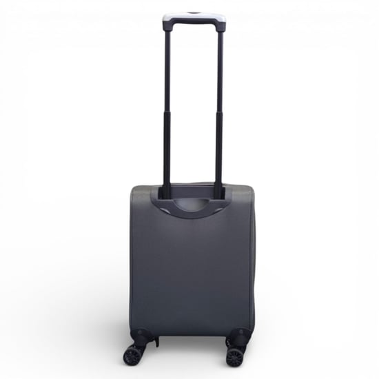 Softshell, leichter grauer Nylon-Reisekoffer mit vier Rädern, Urlaubskoffer unter dem Sitz - Image 6