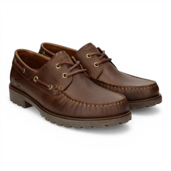 Panama Jack Herren wasserdichte Bark Braune Leder-Schnürstiefel – Boot C5 - Image 3