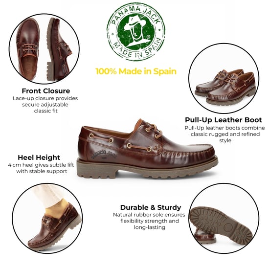 Panama Jack Herren wasserdichte Bark Brown Leather Schnürstiefel – Boot C8 - Image 2