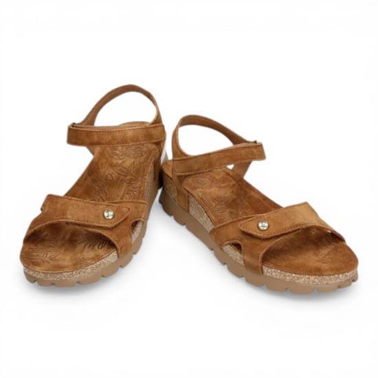 Panama Jack Damen-Wedge-Bark Braune Wildleder-Plateausandalen – Sulia B26 - Image 5