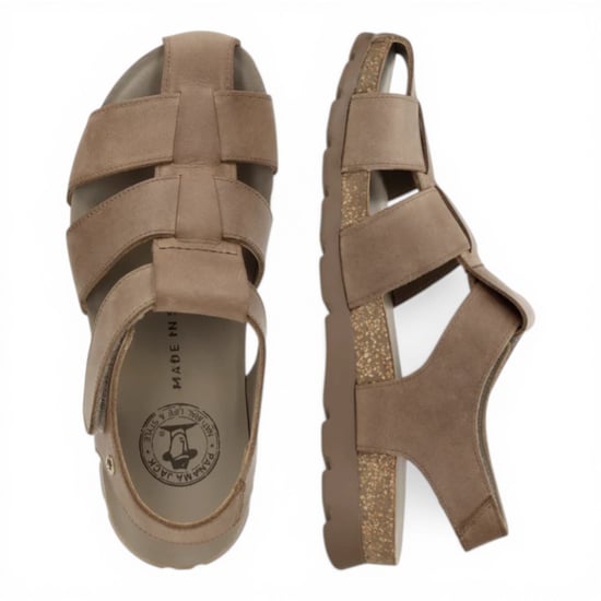 Panama Jack Herren wasserdichte taupe Ledersandalen – Stanley C8 - Image 4