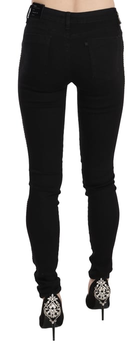 Schmal geschnittene Jeans mit seitlichen Verzierungen - Image 4