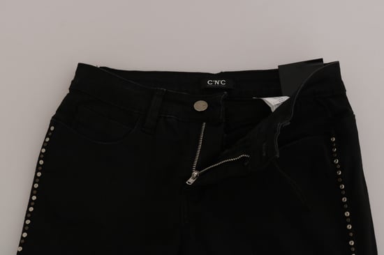 Schmal geschnittene Jeans mit seitlichen Verzierungen - Image 5