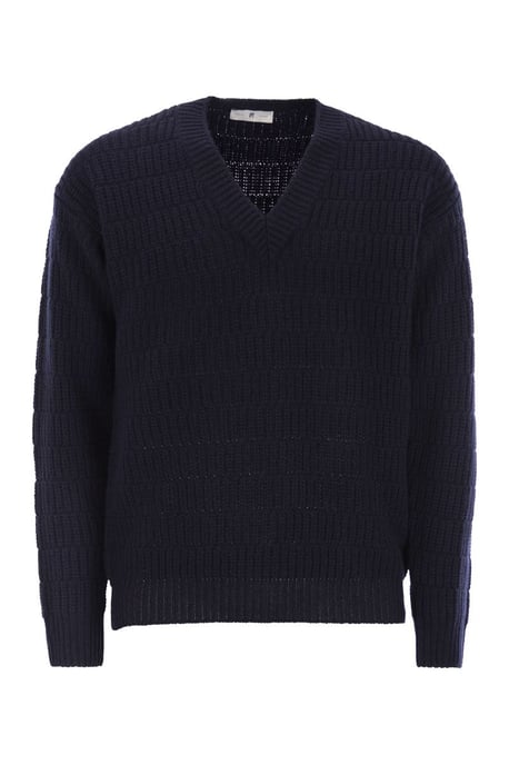 Wollpullover mit V-Ausschnitt - Image 1