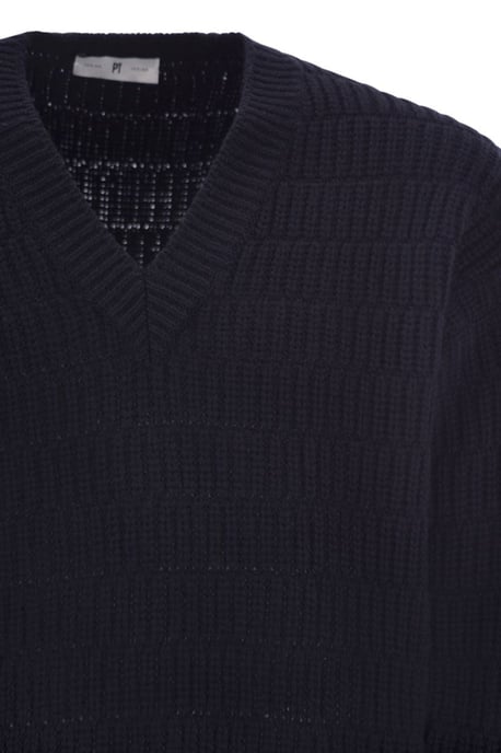 Wollpullover mit V-Ausschnitt - Image 4