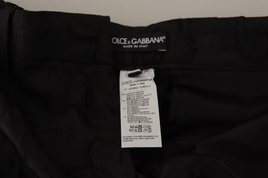 Dolce Gabbana Blüten-Culottes mit schwarzem Spitzenbesatz - Image 4