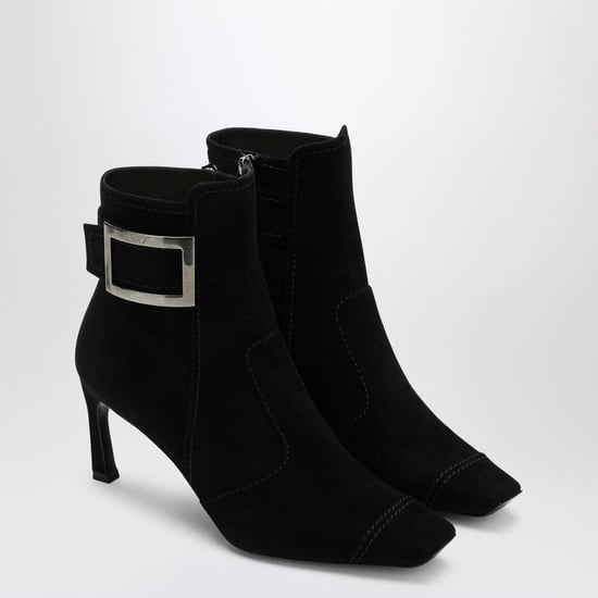 Schwarzer Trompette Wildleder Stiefelette - Image 2