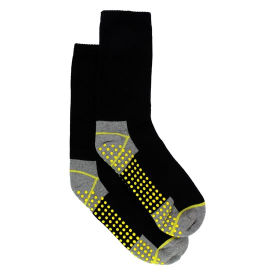 3 Paar Herren Ant rutsch Arbeitssocken | Atemberaubende strapazierfähige Stiefelsocken mit Griffen - Image 4