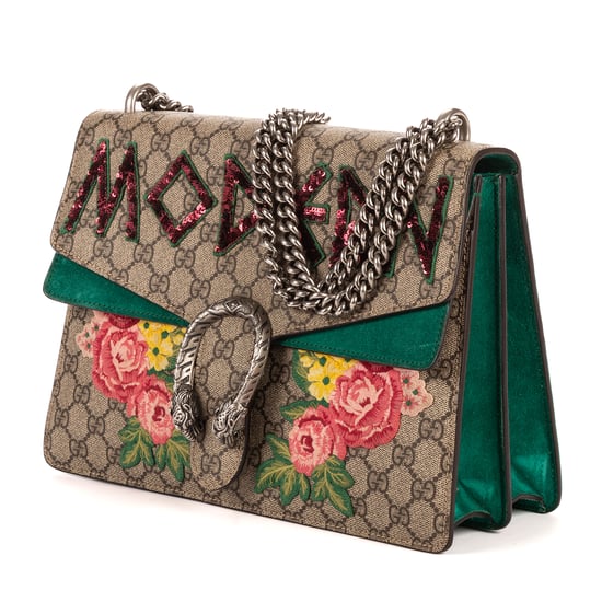 Dionysus Modern Sequin & Floral Embroidery Medium Schultertasche - Image 2
