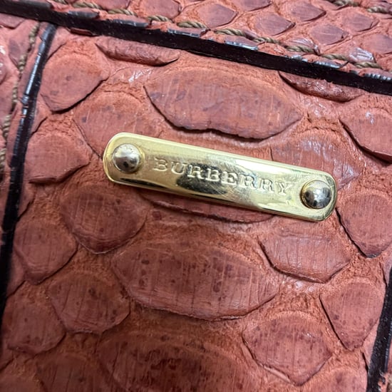 Burberry Nevinson Bowlingtasche (mittelgroß) aus braunem Pythonleder - Image 2