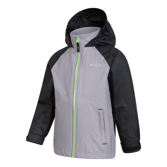 Mountain Warehouse Childrens/Kids Torrent II Wasserdichte Jacke (Hellgrau) - Image 3