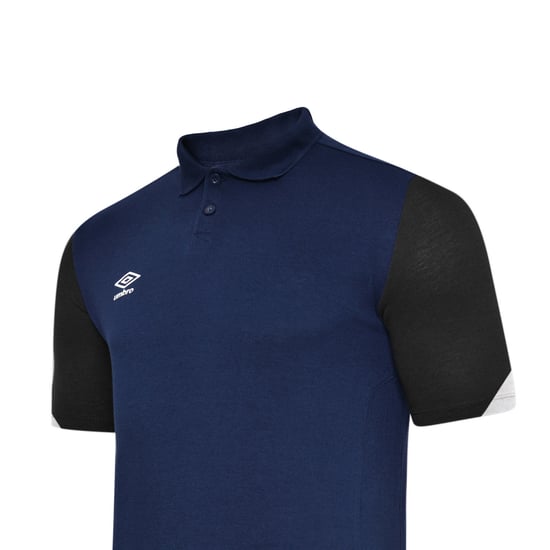 Umbro - "Total" Poloshirt für Kinder - Training (Marineblau/Dunkel-Marineblau/Weiß) - Image 2