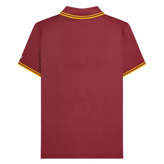 Lambretta - "SS25" Poloshirt für Herren (Burgunderrot/Gold) - Image 2