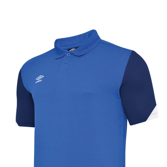 Umbro - "Total" Poloshirt für Kinder - Training (Königsblau/Dunkel-Marineblau/Weiß) - Image 2