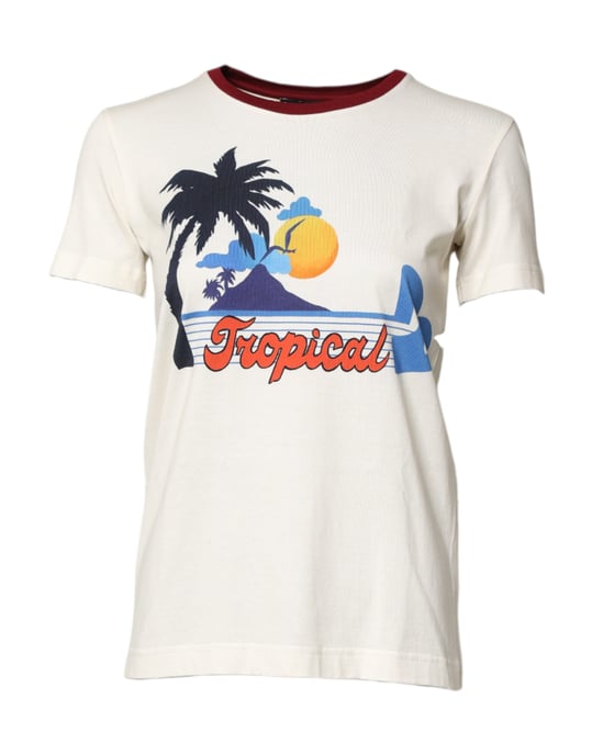 T-Shirt mit tropischem Muster - Image 1