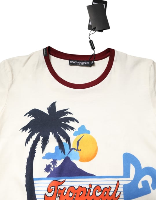 T-Shirt mit tropischem Muster - Image 4