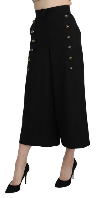 Dolce Gabbana Culottes Hoch Taille Weit Bein - Image 3