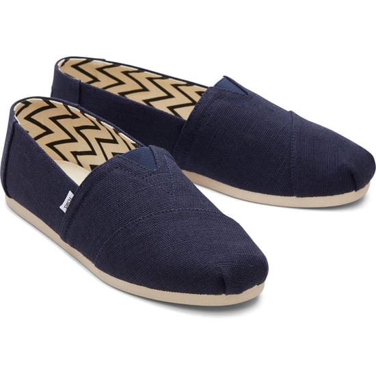TOMS Alpargata Classic Baumwoll Herren Sneakers In Marineblau - Image 3