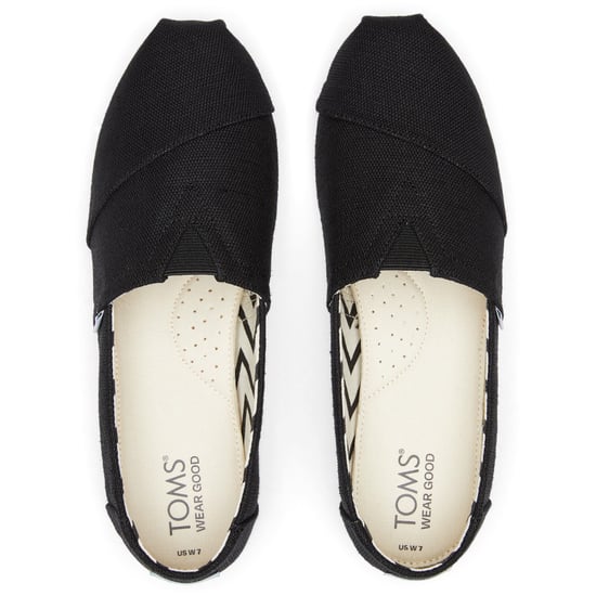 TOMS Alpargata Classic Baumwolle Damen Schwarze Espadrilles - Image 5