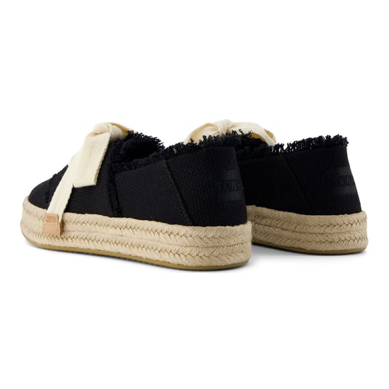 TOMS Carolina Lace Up Baumwoll Frauen Schwarze Strand-Espadrilles - Image 2
