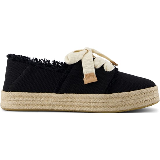 TOMS Carolina Lace Up Baumwoll Frauen Schwarze Strand-Espadrilles - Image 6