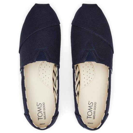 TOMS Alpargata Classic Baumwoll Damen Navy Espadrilles - Image 5