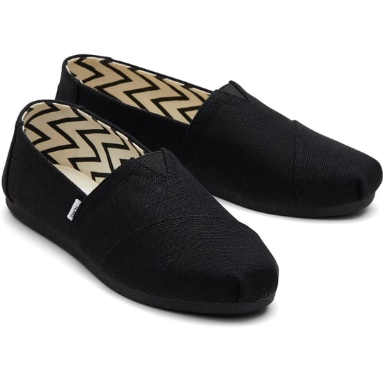 TOMS Alpargata Classic Baumwolle Damen Schwarze Espadrilles - Image 3