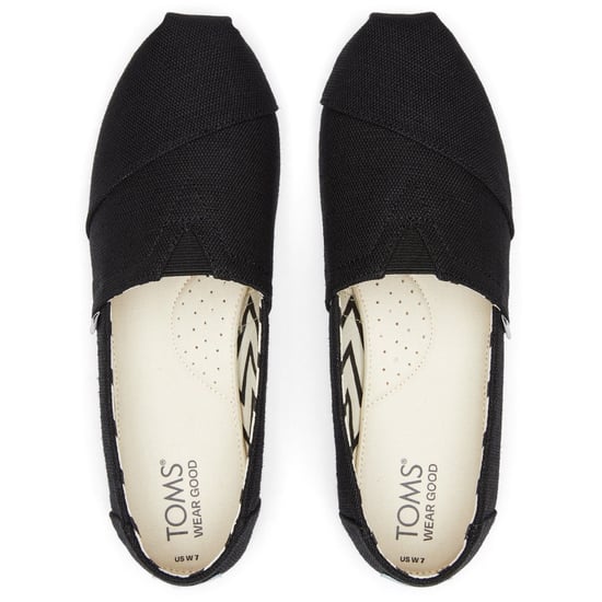 TOMS Alpargata Classic Baumwolle Damen Schwarze Espadrilles - Image 5