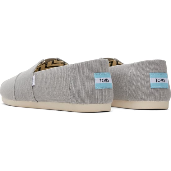 TOMS Alpargata Classic Baumwoll Herren Espadrilles In Drizzle Grey - Image 2