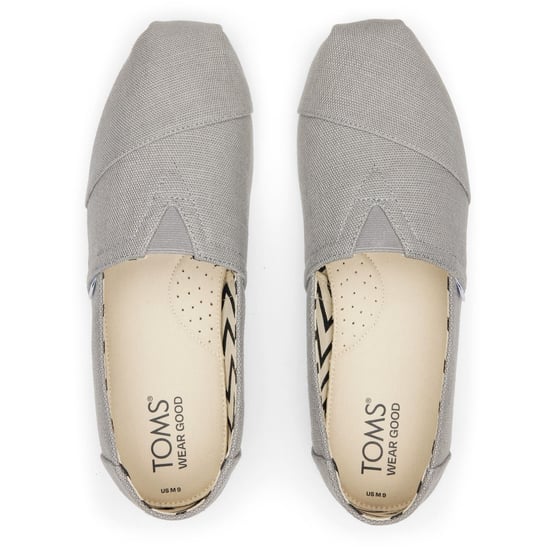 TOMS Alpargata Classic Baumwoll Herren Espadrilles In Drizzle Grey - Image 5