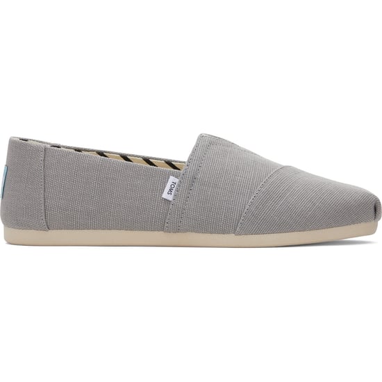 TOMS Alpargata Classic Baumwoll Herren Espadrilles In Drizzle Grey - Image 6