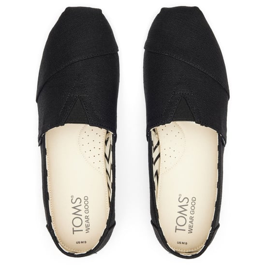 TOMS Alpargata Classic Baumwoll Herren Schwarze Espadrilles - Image 5