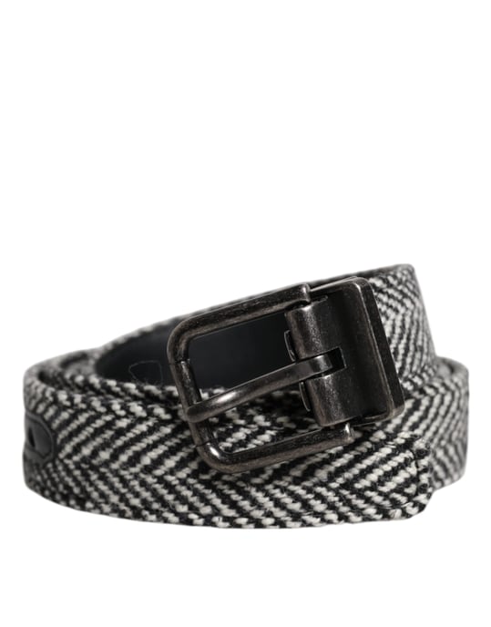 Tweed-Gürtel mit Metall-Schnalle - Image 1