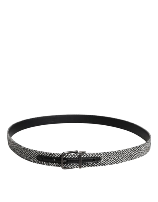 Tweed-Gürtel mit Metall-Schnalle - Image 2