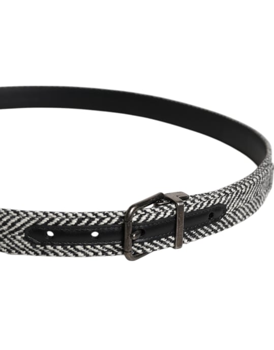 Tweed-Gürtel mit Metall-Schnalle - Image 3