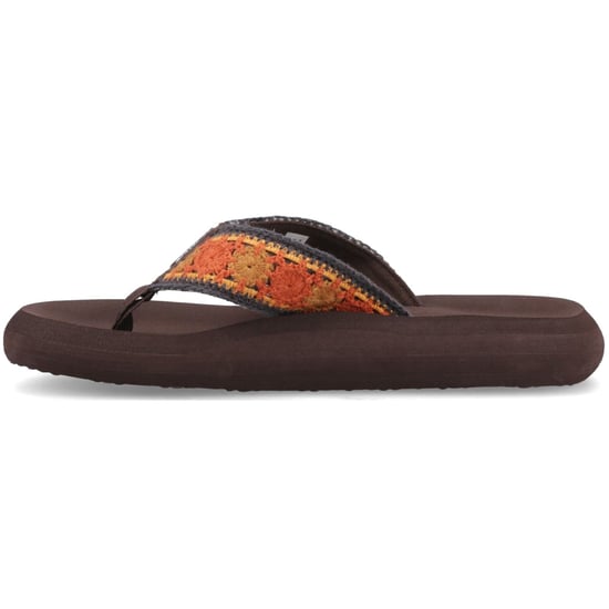 Rocket Dog Spotlight Marlow Textil Damen Braun/Multi Flip-Flops - Image 4