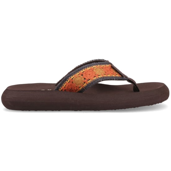 Rocket Dog Spotlight Marlow Textil Damen Braun/Multi Flip-Flops - Image 5