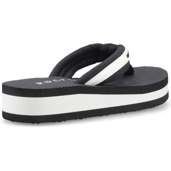 Rocket Dog Monica Nylon PU Textile Damen Schwarz/Creme Flip-Flops - Image 2