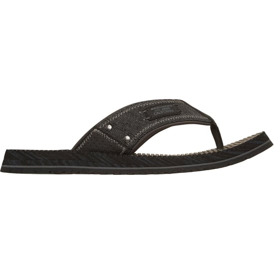 Skechers Quill Textil Herren schwarze Flip-Flops - Image 5