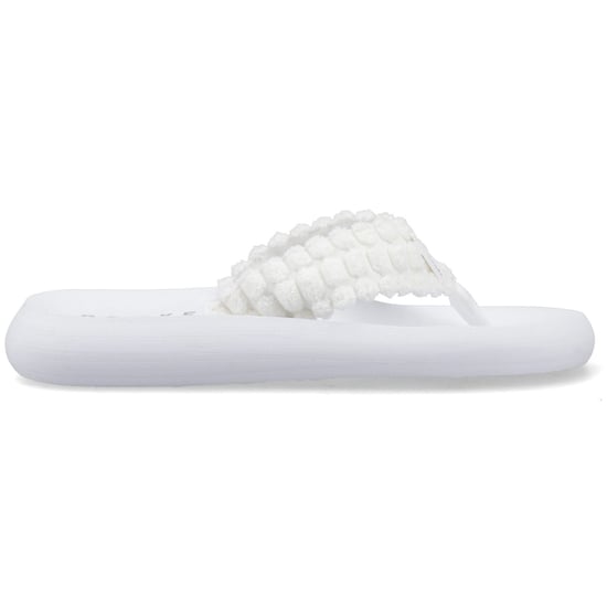 Rocket Dog Spotlight Atom Textile Damen Flip-Flops In Weiß - Image 5